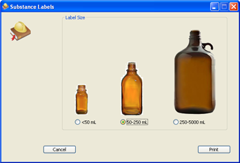 Chemical Labels Panel